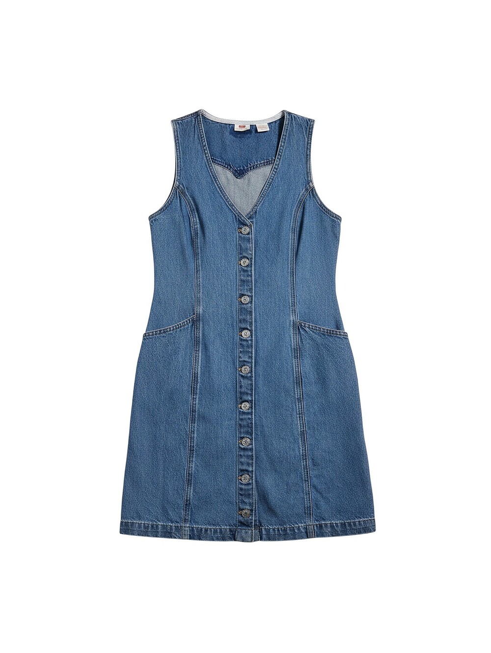 Levi's Denim Button Front Sleeveless Dress Women's Small